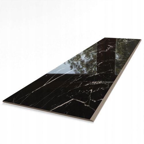 Stopnica Marmur Czarny 160x30cm Poler - Gres Premium Bez Nacięć, Połysk na Arena.pl