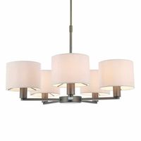 Wielopunktowa lampa wisząca Daley 73017 Endon antyczny brąz biała