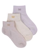 Skarpety stopki damskie dziewczęce ażurowe z kokardką 3PAK 36-41 YOCLUB