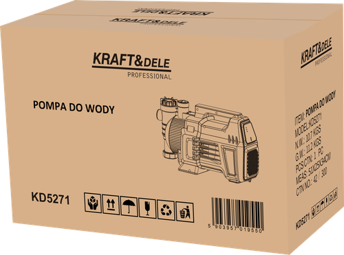 pompa do wody 1500w 4700l/h kd5271 na Arena.pl