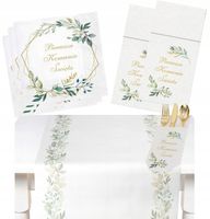 Serwetki Komunijne Kieszonki Na Sztućce Bieżnik Na Stół Zestaw Na Komunie