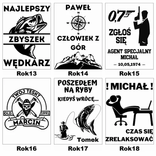 PREZENT NA URODZINY PIERSIÓWKA GRAWER 18 30 40 50 na Arena.pl