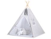 namiot tipi dla dzieci + mata + poduszki + zawieszki pióra - chevron