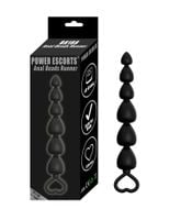 plug power escorts   anal beads runner   silicone black