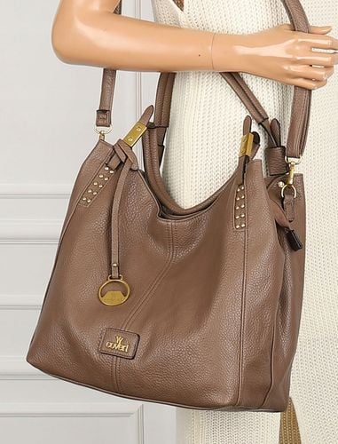 Torebka Damska listonoszka worek na ramię duża pojemna CJLTT1752 Beżowa na Arena.pl