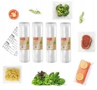 4 ROLKI ChefOne FOLIA DO ZGRZEWAREK RĘKAW 28cm 6m MOLETOWANA DO ZGRZEWARKI