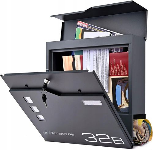 SKRZYNKA NA LISTY Z ADRESEM NUMEREM DOMU NAPISEM DRUK NADRUK UV na Arena.pl