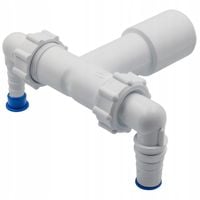 PODWÓJNY SYFON NADTYNKOWY DN 32 40- DO PRALKI I SUSZARKI, WYSOKA JAKOŚĆ TOP