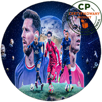 Opłatek na tort Messi Ronaldo Neymar - dla fana