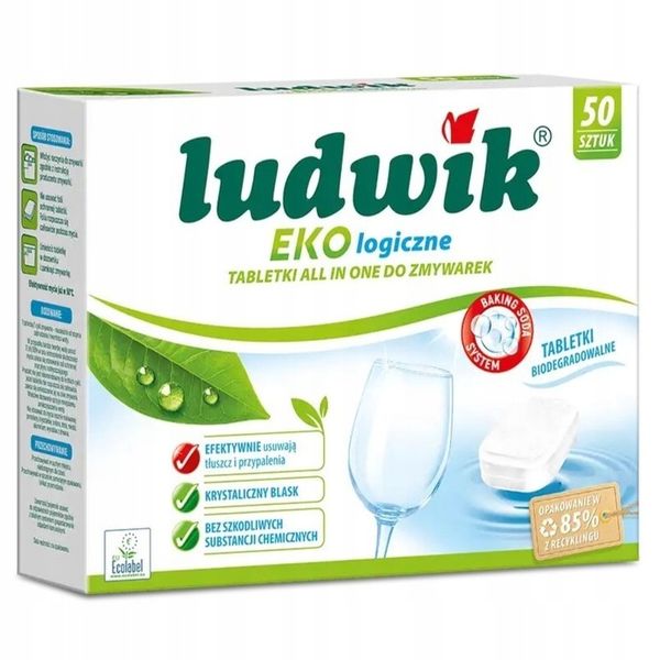 Ekologiczne tabletki do zmywarki 50 szt, Ludwik zdjęcie 1