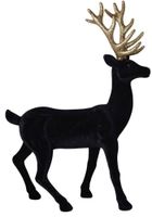 Renifer welurowy czarny duży