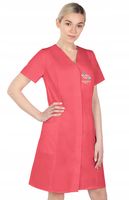 Fartuch medyczny sukienka damska kryte napy HAFT z TWOIM LOGO NAPISEM 10szt
