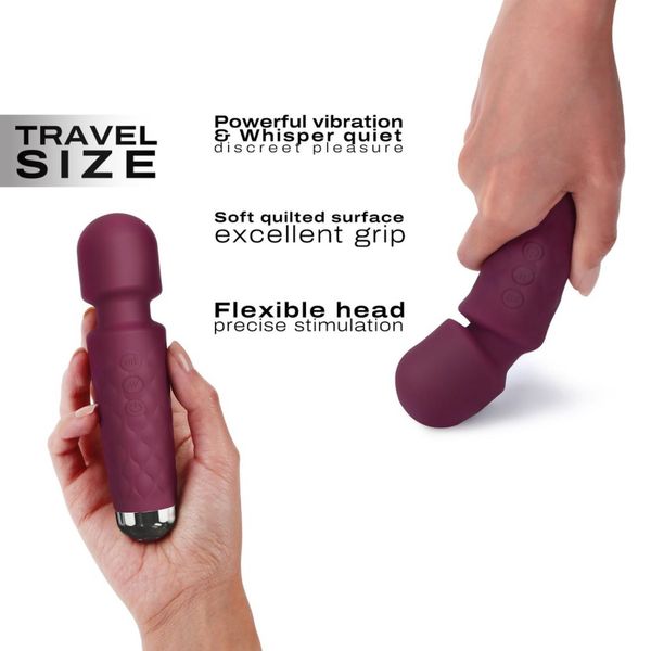 mini wibrator dorcel wanderful fioletowy usb zdjęcie 3