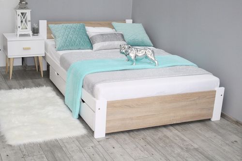 Łóżko drewniane 3D 100x200 z MATERACEM na Arena.pl