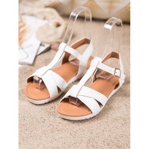 Białe Tekstylne Sandały r.40 na Arena.pl