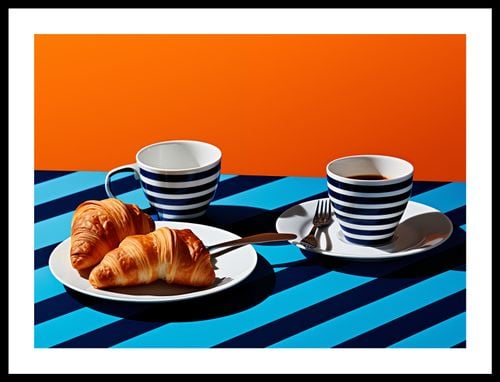 Plakat 55x40cm Croissanty na Arena.pl