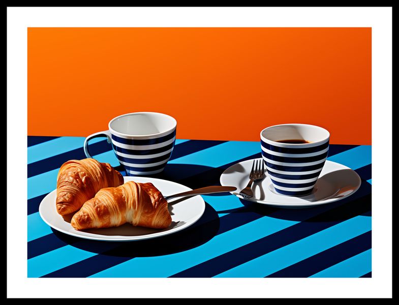 Plakat 55x40cm Croissanty zdjęcie 3