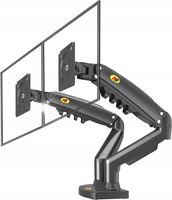 Regulowany Uchwyt Biurkowy na dwa Monitory LCD 27'