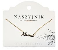 Naszyjnik z napisem Mama