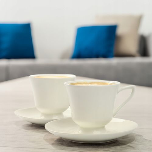 ZESTAW NA PREZENT FILIŻANEK 220 ML Z TALERZYKAMI PORCELANA DO KAWY HERBATY na Arena.pl