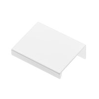 Uchwyt meblowy krawędziowy HEXI, biały mat, 50mm