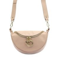 Skórzana stylowa damska listonoszka przez ramię