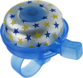 Dzwonek rowerowy typu ring ring gwiazdki niebieski klasyczny LXD zx27