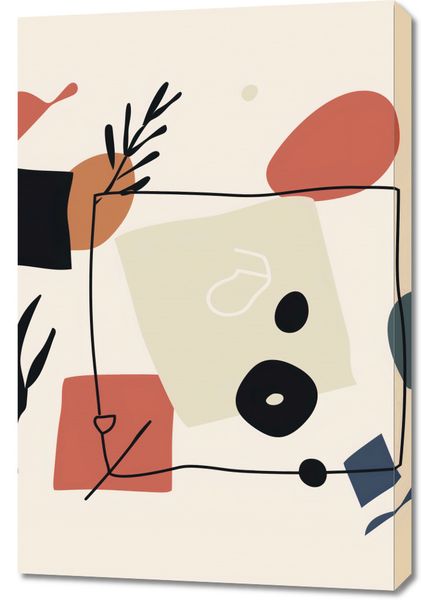 Obraz 60x90cm Abstrakcyjny Dialog zdjęcie 1