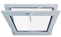 OKNO PCV UCHYLNE 450x450 / 45x45 BIAŁE, MOCNE, Z KLAMKĄ