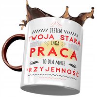 Kubek Bordowy Dla Twojej Starej Na Prezent Z Nadrukiem Ze Zdjęciem