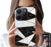 ETUI DO XIAOMI NOTE 14 4G - ELEGANCKIE MODNE WZORY CASE + SZKŁO