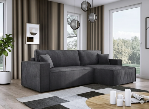 Nowoczesny Narożnik POSO Funkcja spania + pojemnik na pościel. na Arena.pl