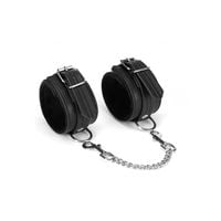 kajdanki black bond ankle cuffs liebe seele