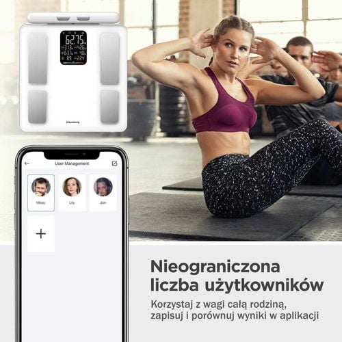 analityczna waga łazienkowa smart ios android klausberg kb-7857 na Arena.pl