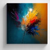 Obraz do salonu 90x90 KOLOROWE NUTY - AIMAGE STORE