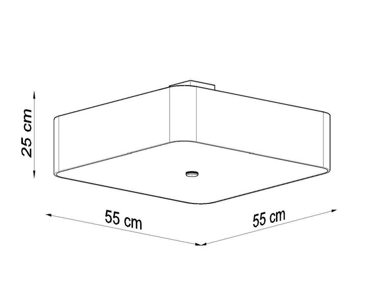 Plafon LOKKO 55 czarny zdjęcie 4