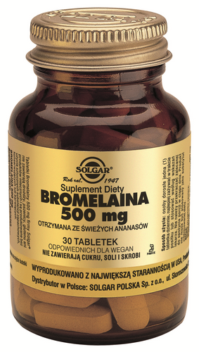 Bromelaina Bromelain 500mg 30 tabletek Solgar na Arena.pl