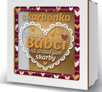 skarbonka 17,5 x 17,5cm Kochana Babcia prawdziwy skarb