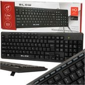 KLAWIATURA MEMBRANOWA PRZEWODOWA CICHA USB QWERTY MULTIMEDIALNA WYTRZYMAŁA