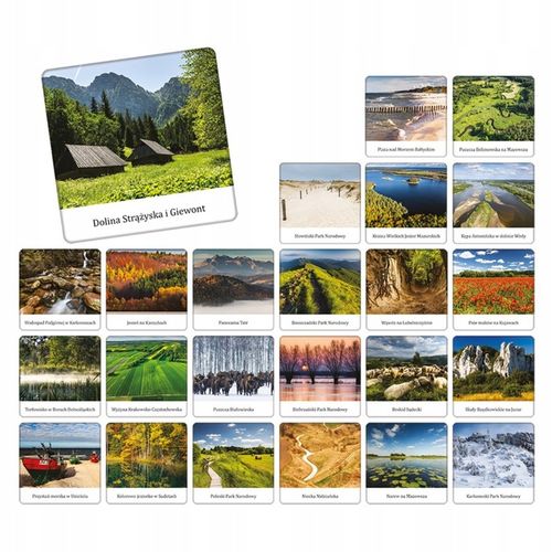 Gra Pamięciowa Memory Memo POLSKA KRAJOBRAZY Towarzyska Adamigo 5+ na Arena.pl