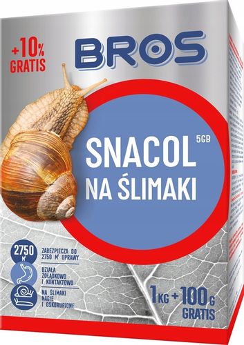 SNACOL niebieskie granulki na ślimaki BROS 1,1kg trutka granulat na Arena.pl