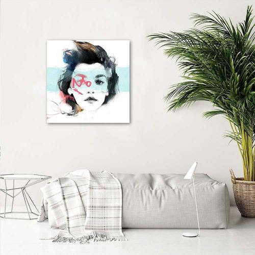 Plakat, Kobieca twarz 40x40 na Arena.pl