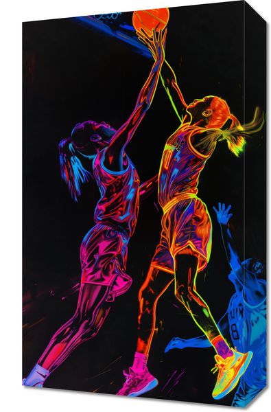 Obraz 30x50cm Mecz W Kosza zdjęcie 1