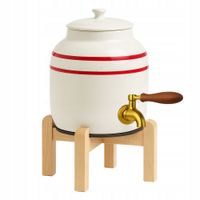 Ceramiczny dystrybutor wody ViO CD-02 Czerwony Zestaw VIP 1 Gold Podstawka