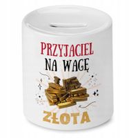 Dla Przyjaciela Skarbonka Na Urodziny Prezent Z Nadrukiem Ze Zdjęciem