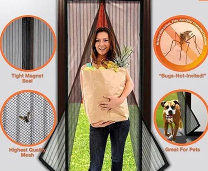 MOSKITIERA SIATKA MAGNETYCZNA NA DRZWI OKNO 210x100 zdjęcie 6