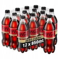 Napój gazowany Coca-Cola Zero Cukru bez kofeiny butelka 12x 850ml