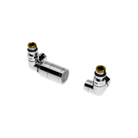 Caldo zestaw trójosiowy z głowicą termostatyczną, lewy, chrom
