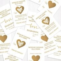 ZDRAPKI ZADANIA DLA GOŚCI ŚLUB WESELE LOVE 21SZT