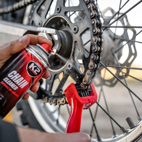 K2 ROAD SUCHY SMAR DO ŁAŃCUCHÓW 400ML + CHAIN CLEANER ZMYWACZ + K2 SZCZOTKA na Arena.pl